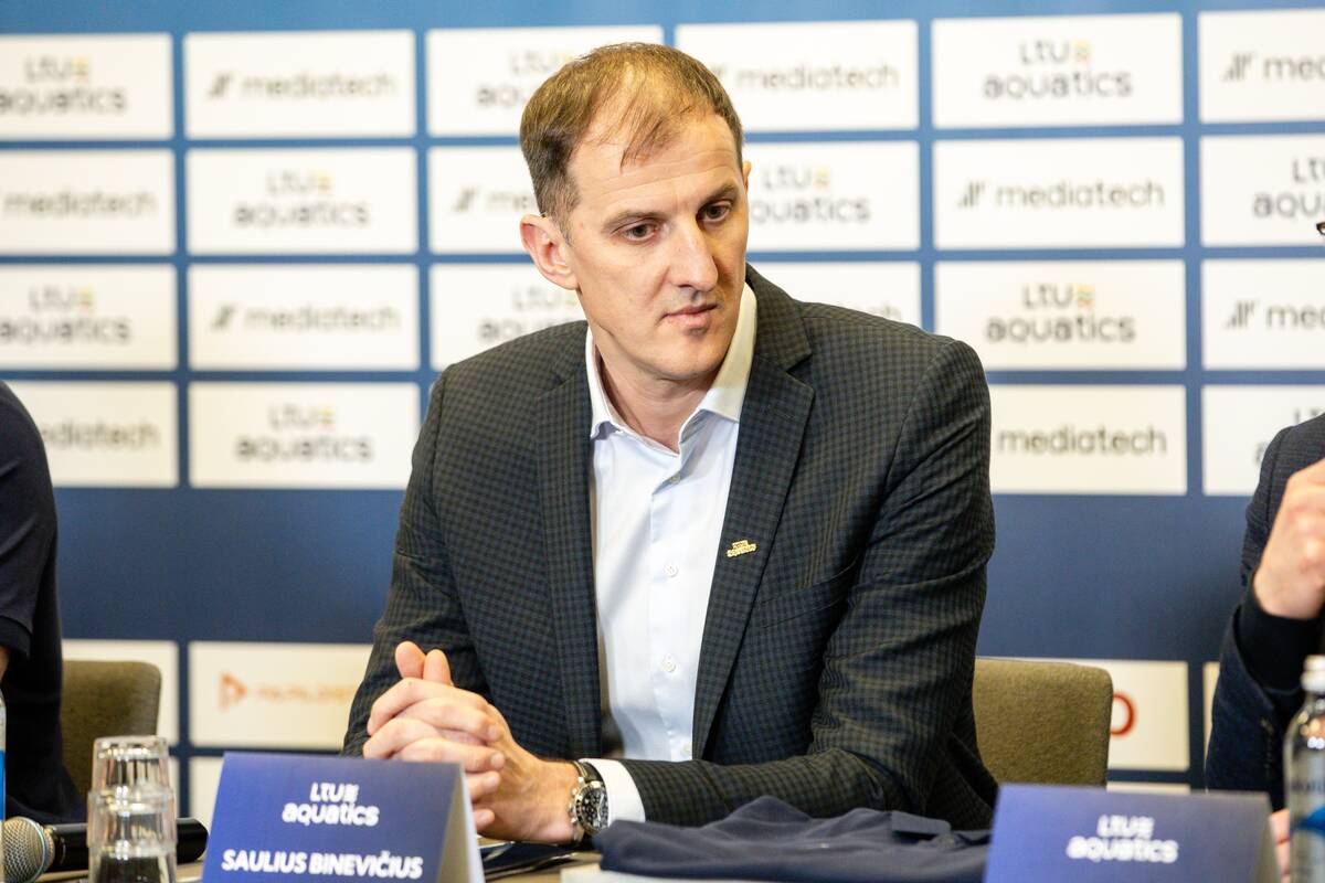 „LTU Aquatics“ vadovų spaudos konferencija