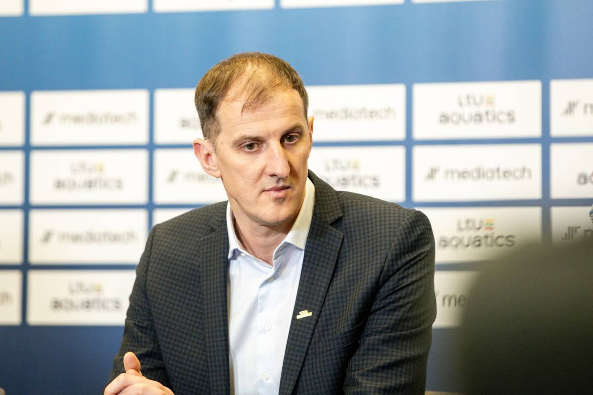 „LTU Aquatics“ vadovų spaudos konferencija