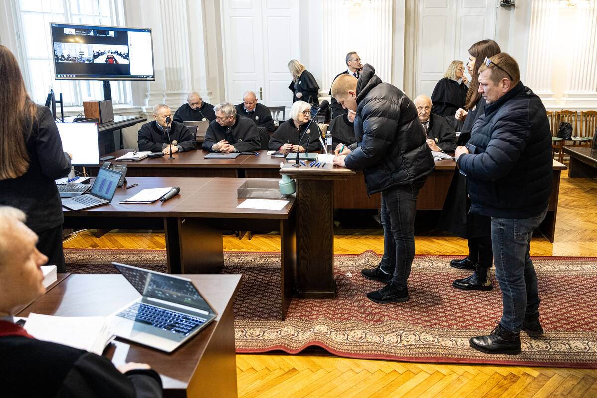 Riaušių prie Seimo bylos nagrinėjimas Vilniaus apygardos teisme