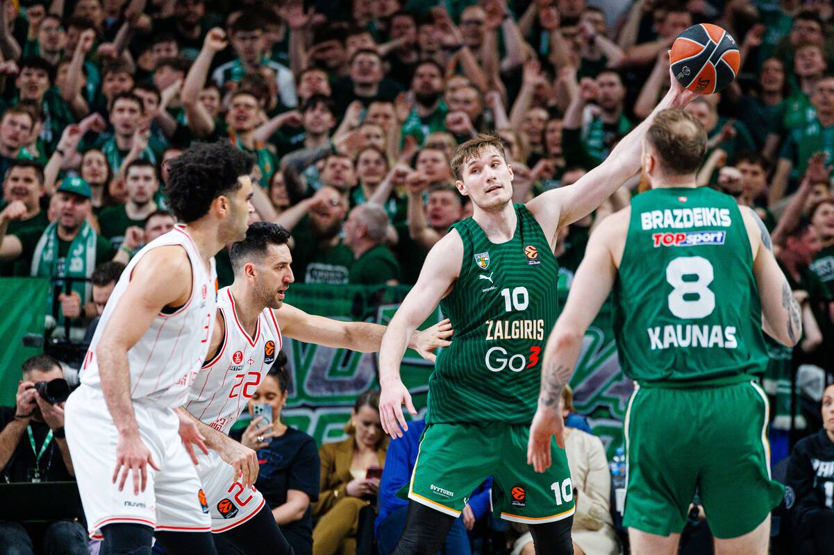 Eurolyga: Kauno „Žalgiris“ – Tel Avivo „Hapoel“ 93:82