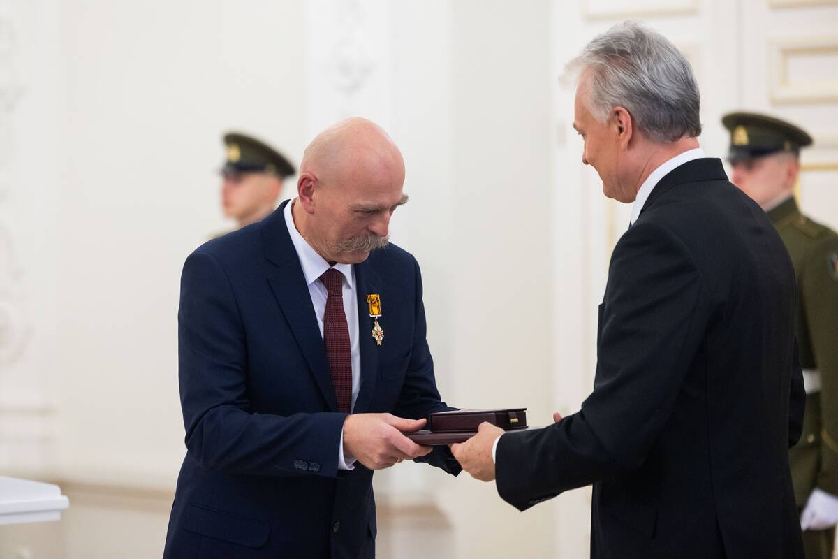 Valstybės apdovanojimų įteikimo ceremonija