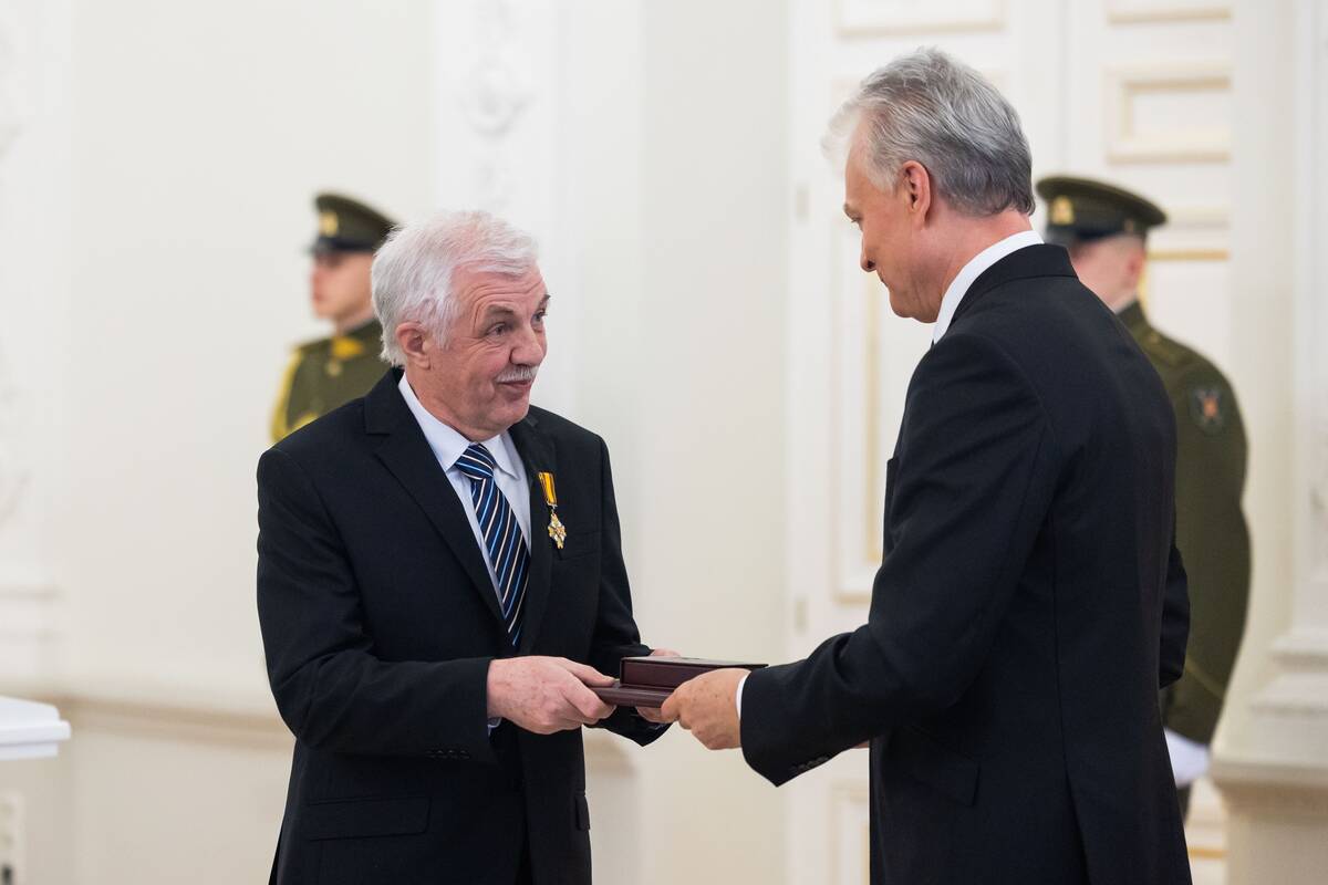 Valstybės apdovanojimų įteikimo ceremonija