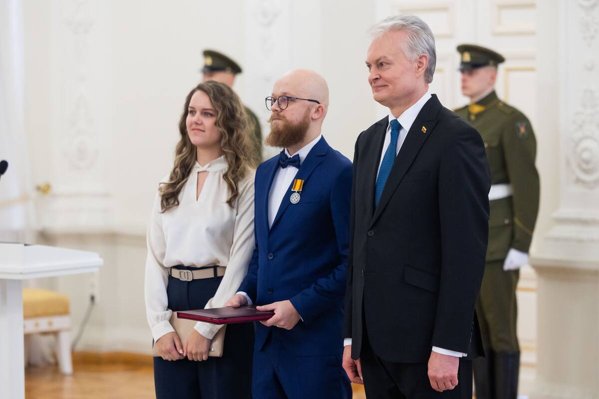 Valstybės apdovanojimų įteikimo ceremonija