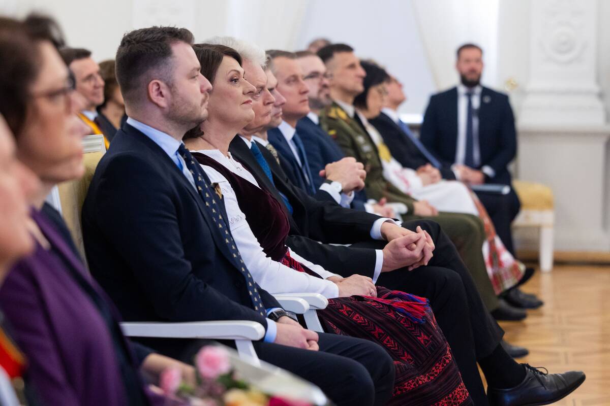 Valstybės apdovanojimų įteikimo ceremonija