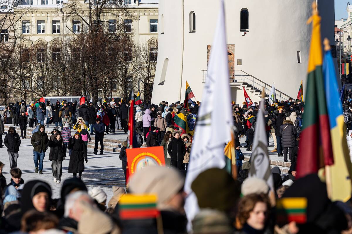 Šventinė Vasario 16-osios jaunimo eisena „Lietuvos valstybės keliu“
