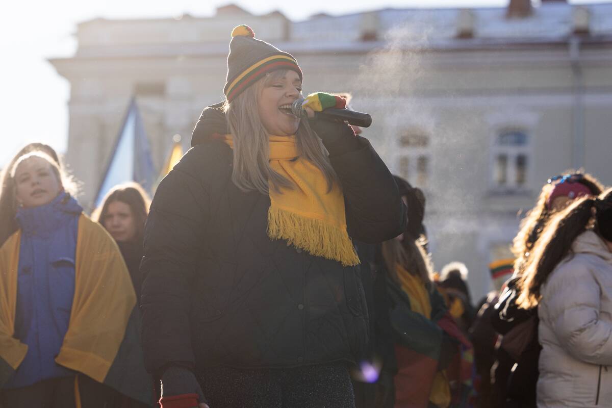 Šventinė Vasario 16-osios jaunimo eisena „Lietuvos valstybės keliu“