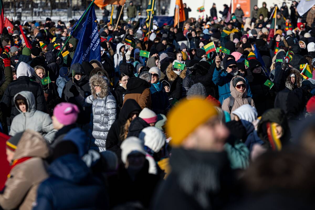 Šventinė Vasario 16-osios jaunimo eisena „Lietuvos valstybės keliu“