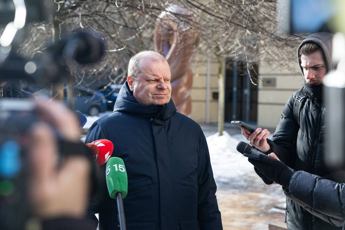 Saulius Skvernelis atvyko į STT