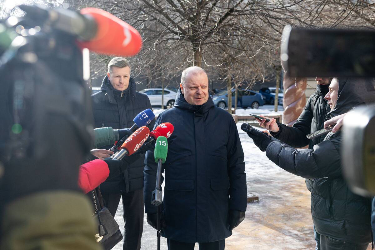 Saulius Skvernelis atvyko į STT