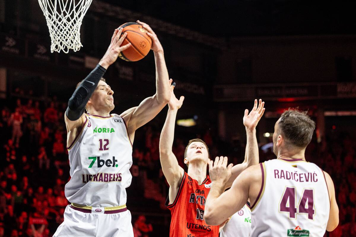 KMT pusfinalis: Vilniaus „Rytas“ – Panevėžio „Lietkabelis“ 106:89