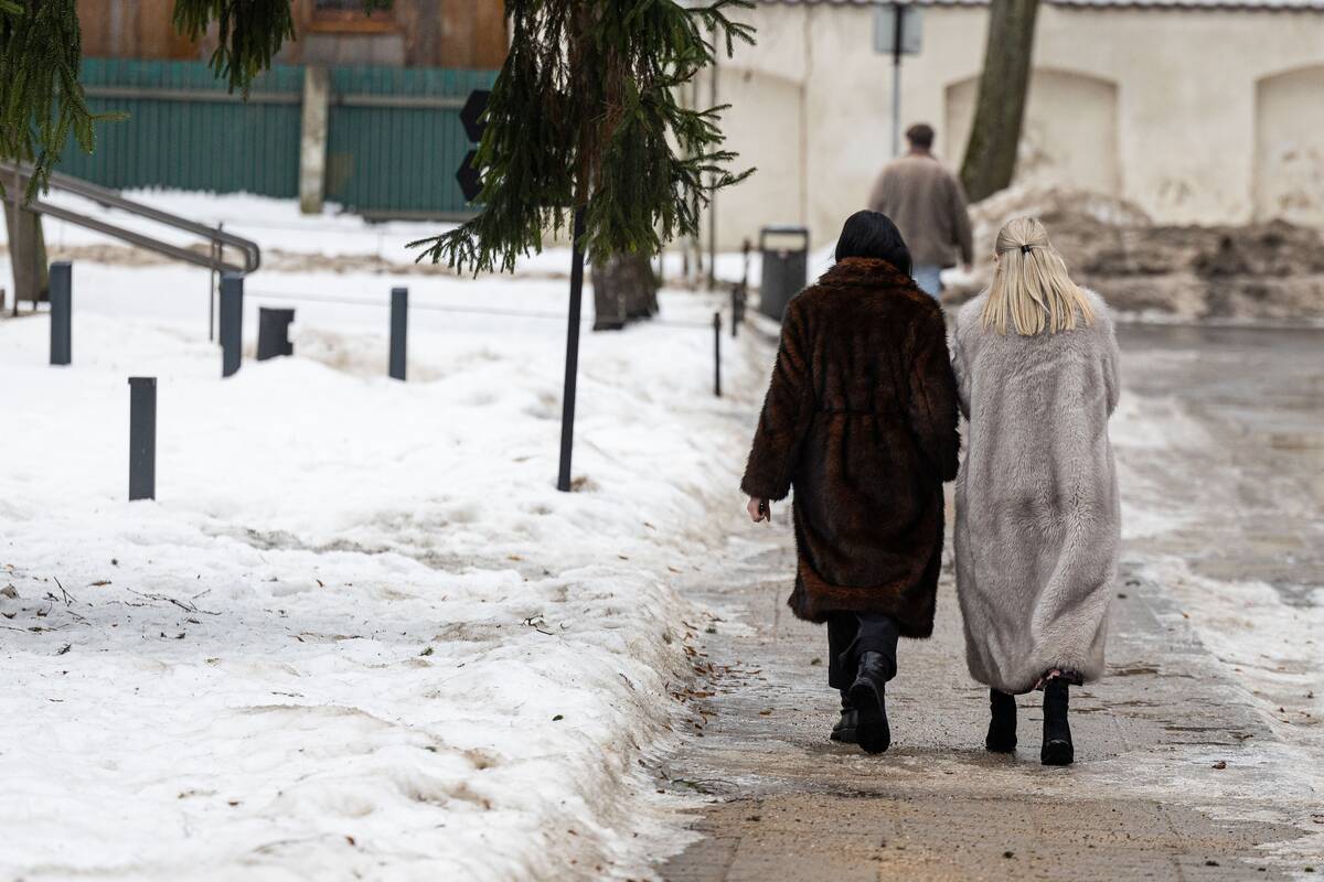 Vilniuje tirpsta sniegas
