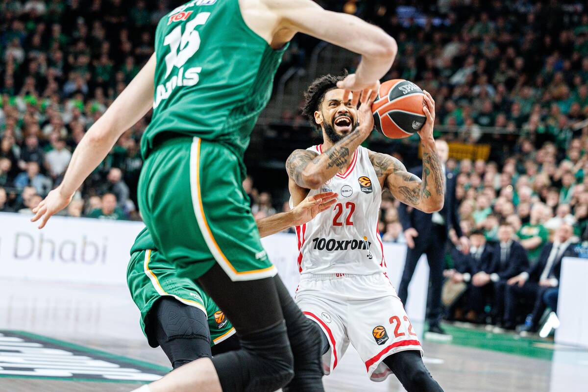 Eurolyga: Kauno „Žalgiris“ – Pirėjo „Olympiakos“ 99:94