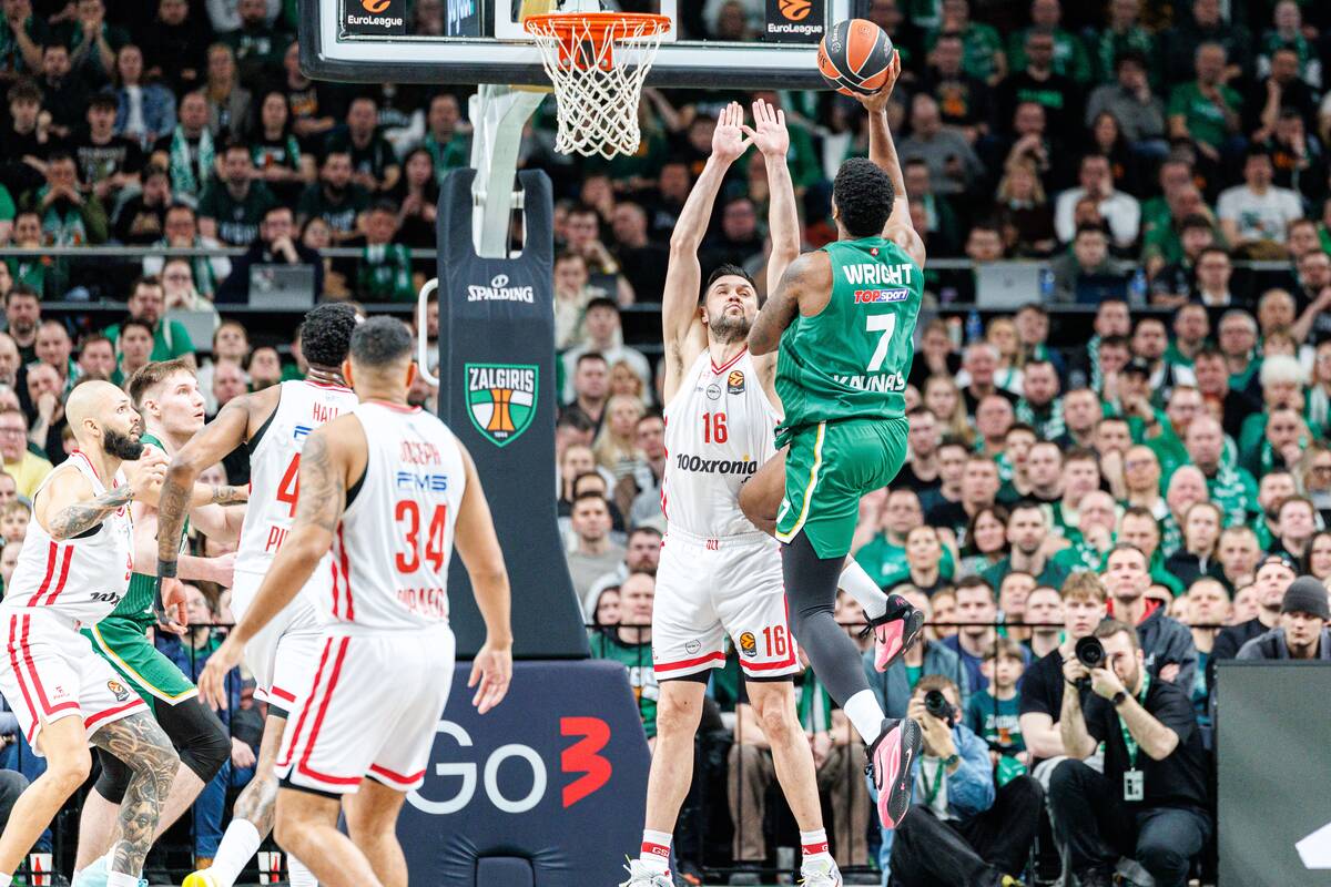 Eurolyga: Kauno „Žalgiris“ – Pirėjo „Olympiakos“ 99:94