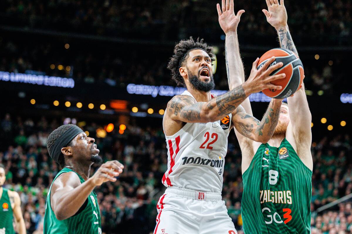 Eurolyga: Kauno „Žalgiris“ – Pirėjo „Olympiakos“ 99:94