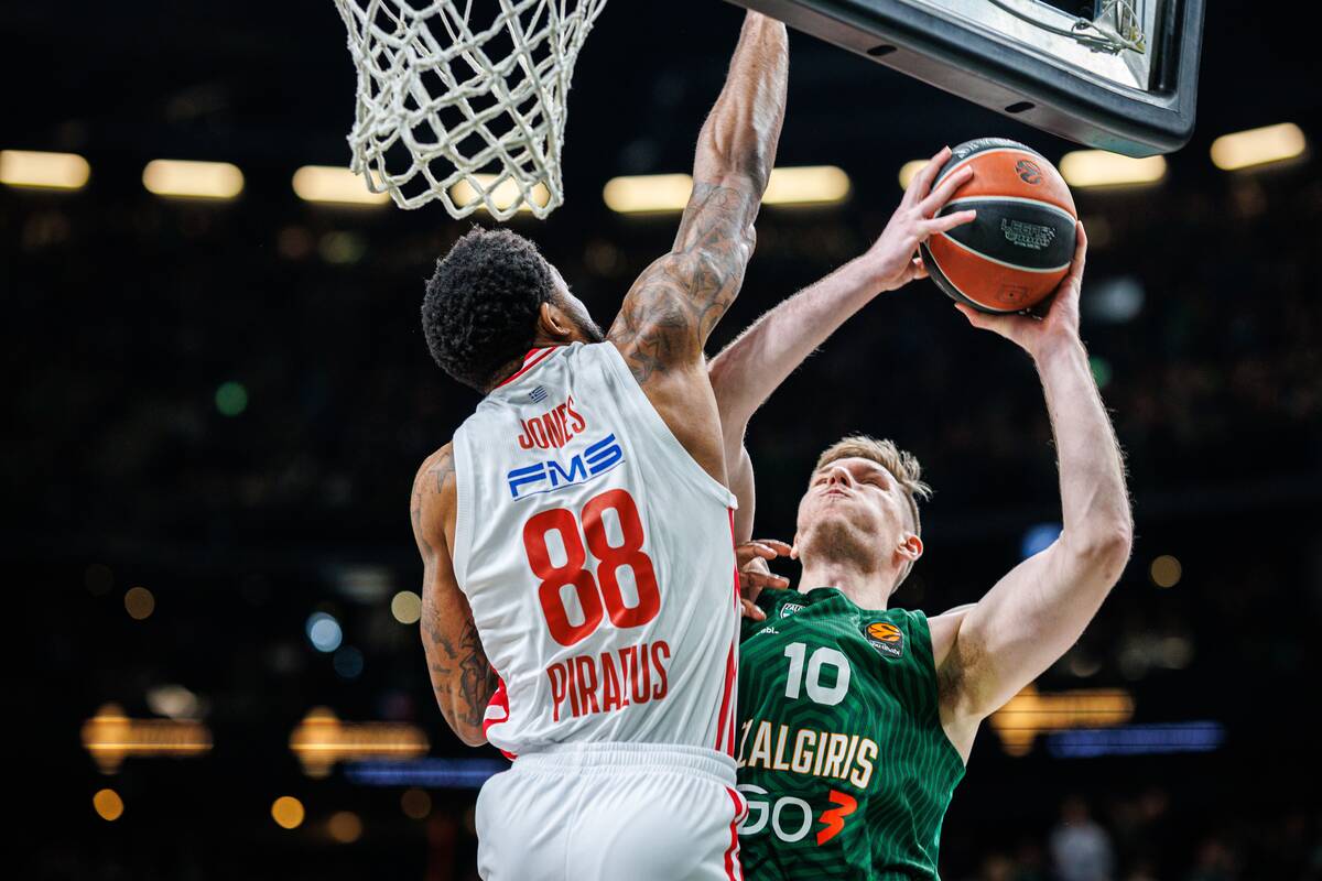 Eurolyga: Kauno „Žalgiris“ – Pirėjo „Olympiakos“ 99:94