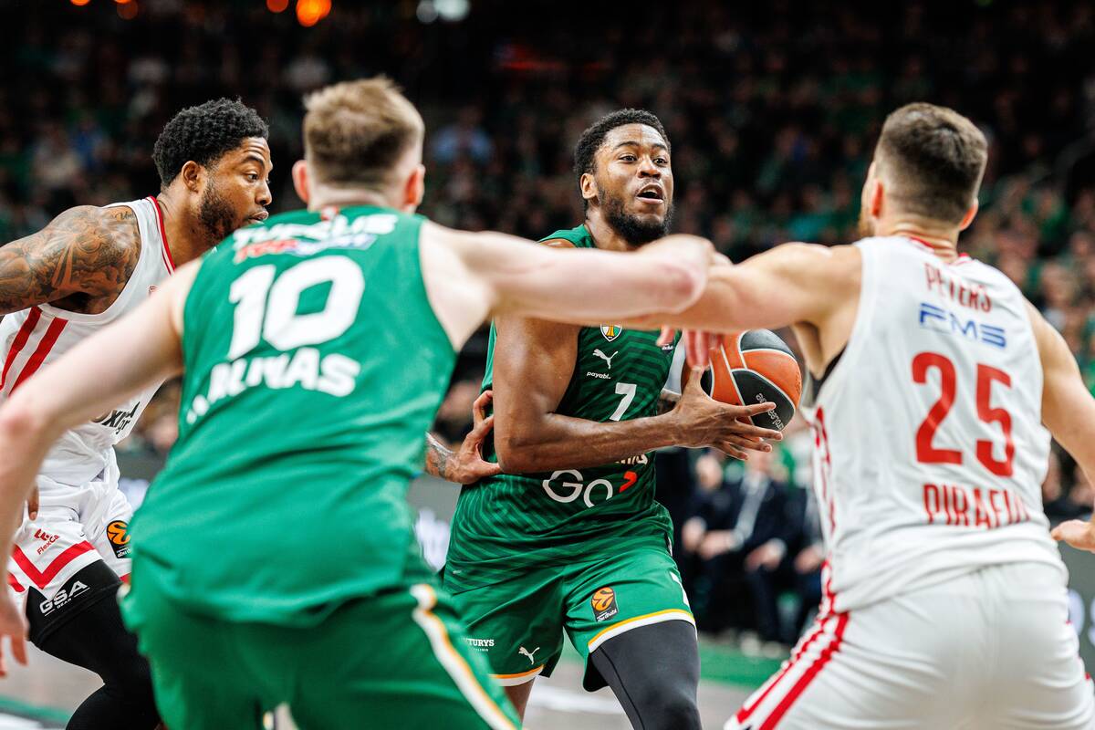 Eurolyga: Kauno „Žalgiris“ – Pirėjo „Olympiakos“ 99:94