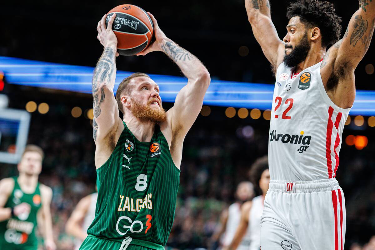 Eurolyga: Kauno „Žalgiris“ – Pirėjo „Olympiakos“ 99:94