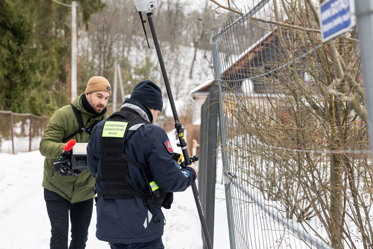 Statybų inspekcijos patikrinimas Gitano Nausėdos sklype