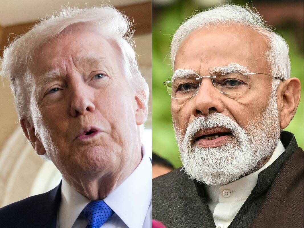 Donaldas Trumpas ir Narendra Modi 