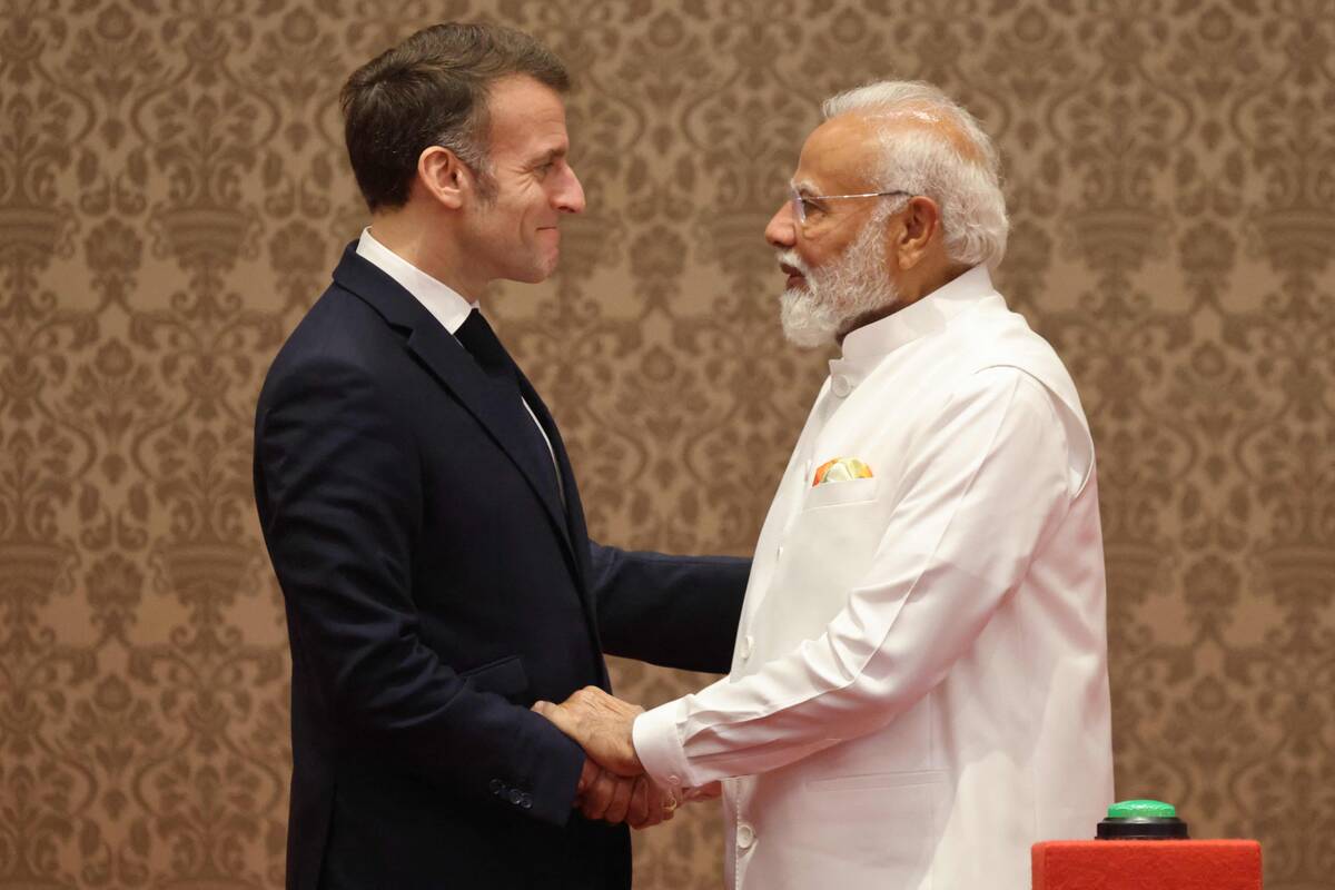 Emmanuelis Macronas ir Narendra Modi