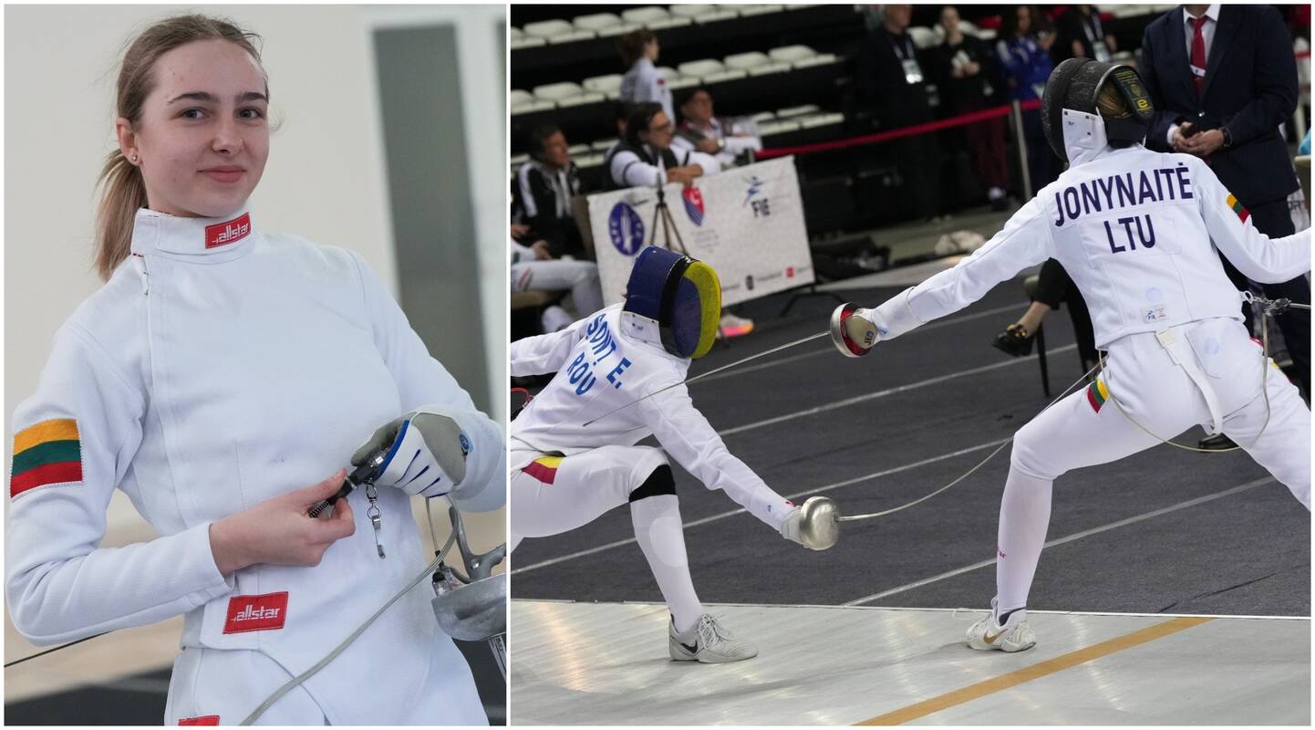 Karjera: K. Jonynaitė, sėkmingai kovojanti Lietuvos čempionatuose, vis tvirčiau jaučiasi ir tarptautiniuose fechtavimo takeliuose.
