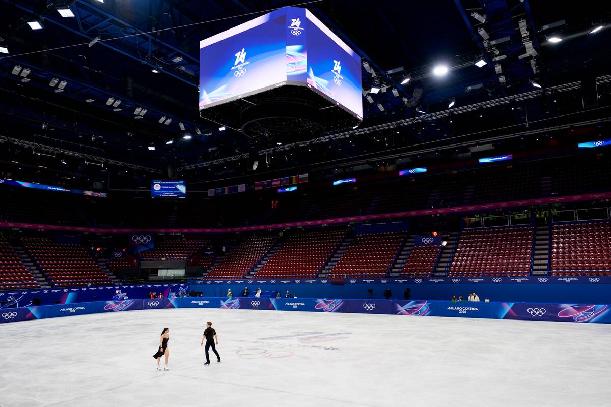 2026-ųjų žiemos olimpinės žaidynės. Allison Reed ir Sauliaus Ambrulevičiaus treniruotė