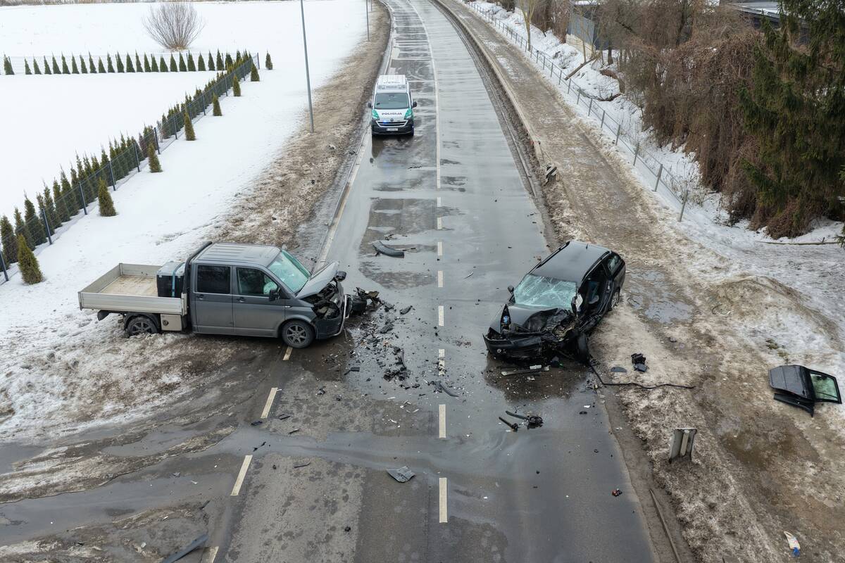 Kelyje link Lapių – didelė avarija