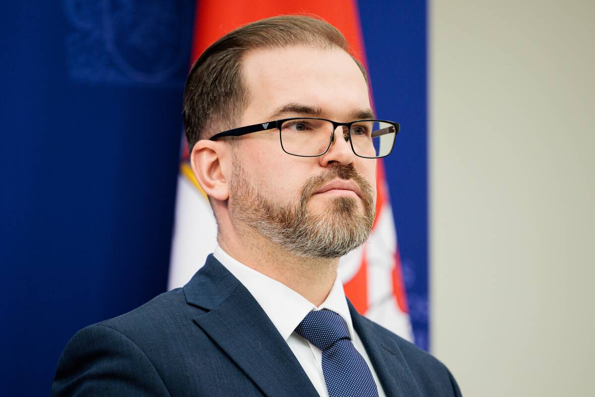 Krašto apsaugos ministras Robertas Kaunas.