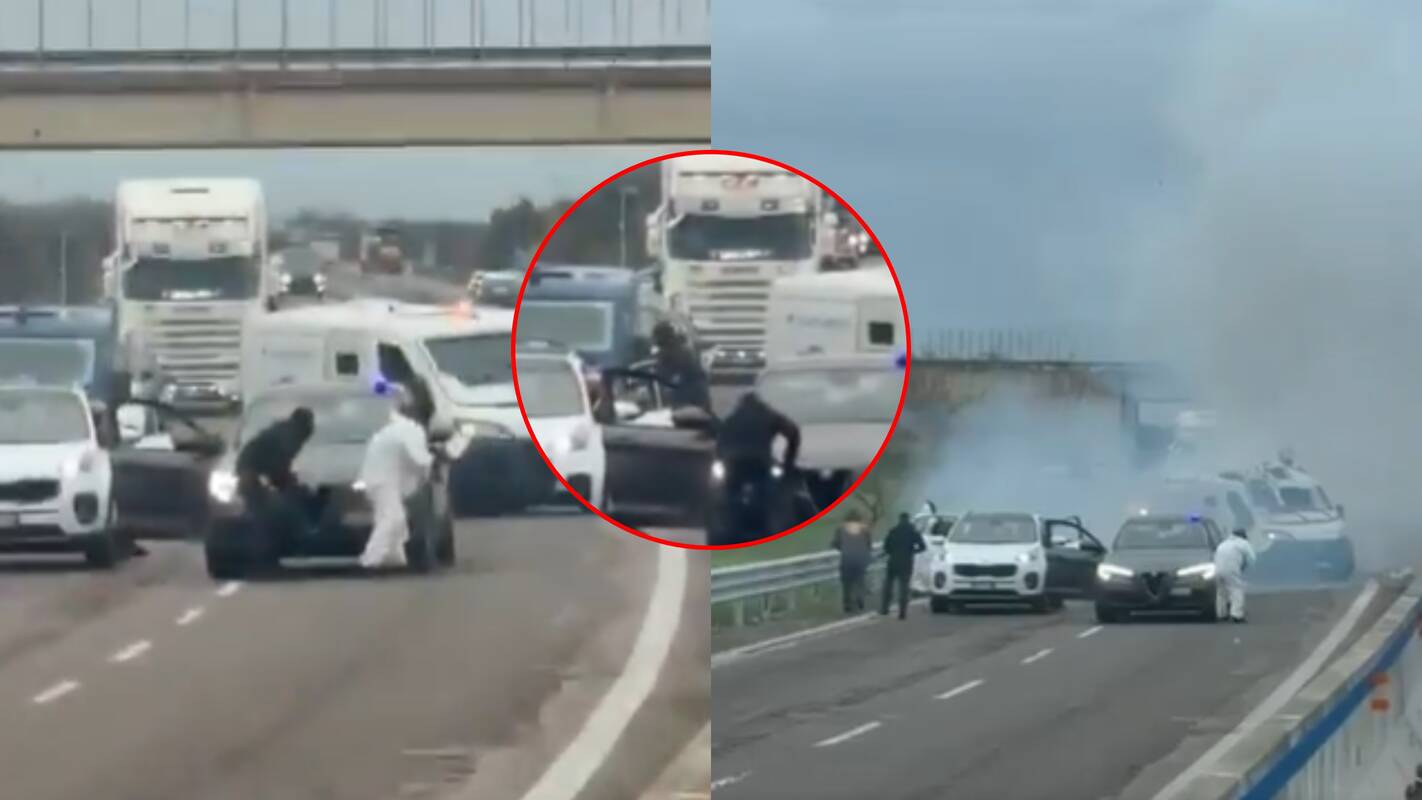 
<span>Kaip filme: ginkluoti banditai bandė apiplėšti automobilį</span>
