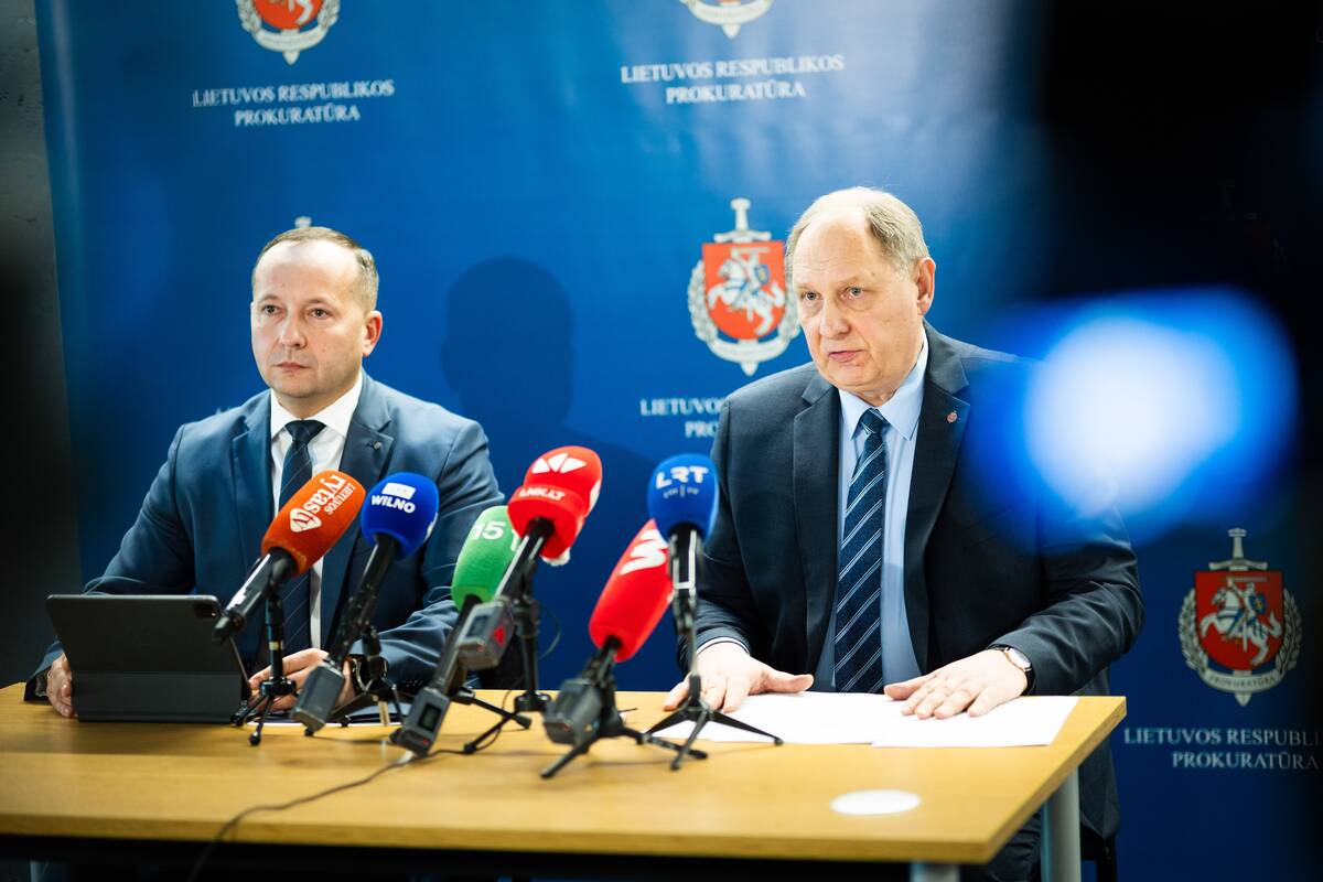 Spaudos konferencija generalinėje prokuratūroje – užsidegančių siuntų tyrimas