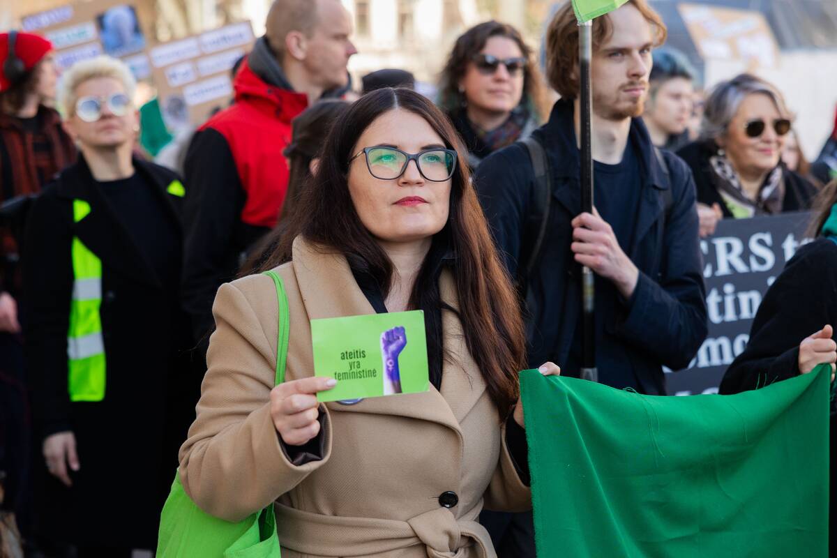 Dešimtosios Tarptautinės moterų solidarumo dienos eitynės