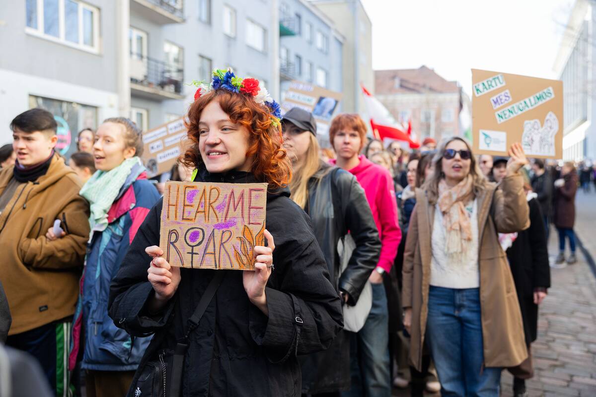 Dešimtosios Tarptautinės moterų solidarumo dienos eitynės
