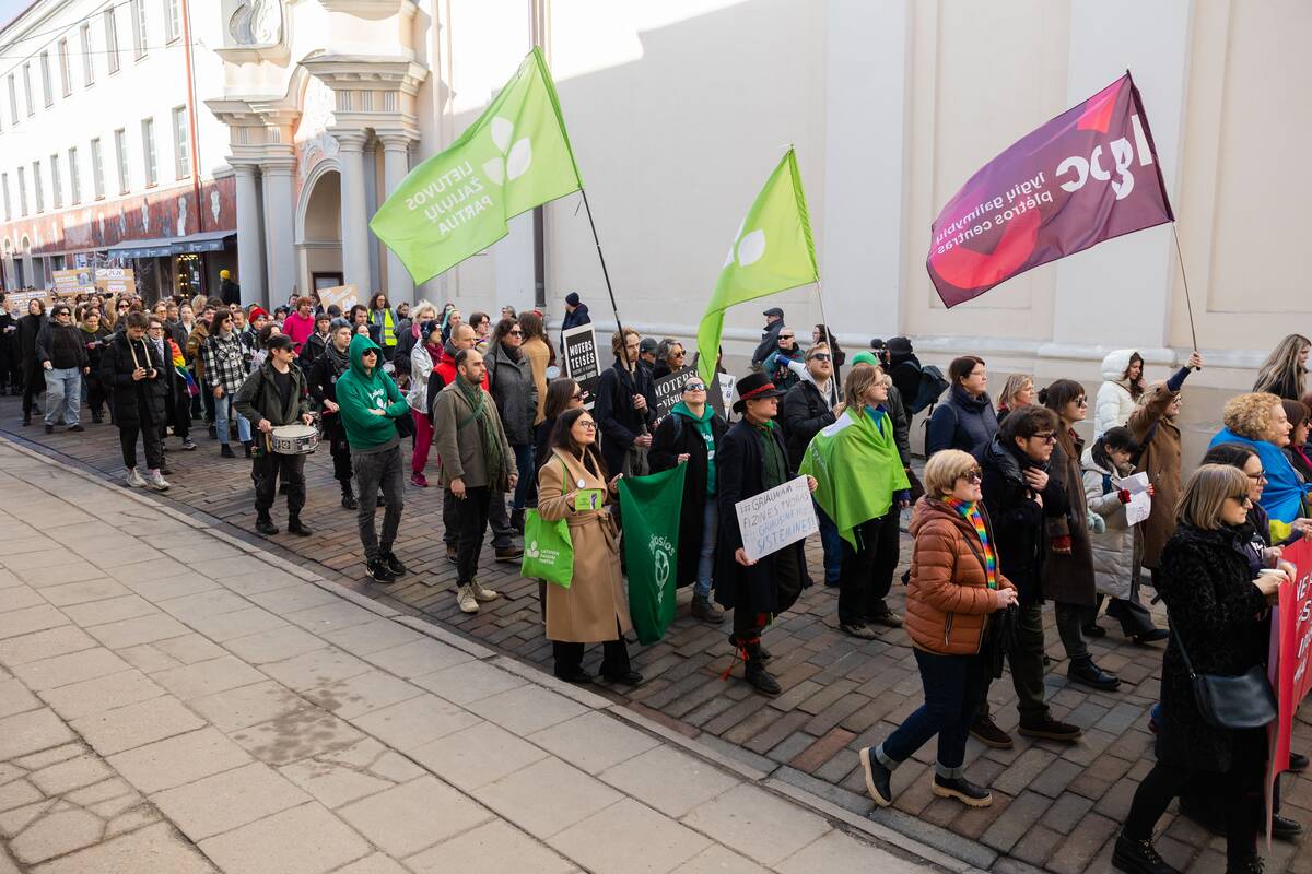 Dešimtosios Tarptautinės moterų solidarumo dienos eitynės