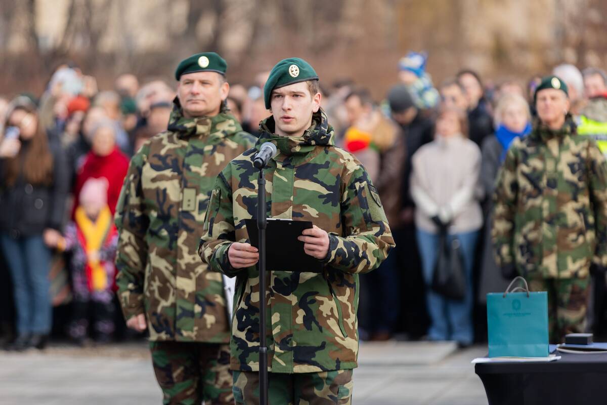 Šaulių priesaikos ir jaunųjų šaulių pasižadėjimo ceremonija