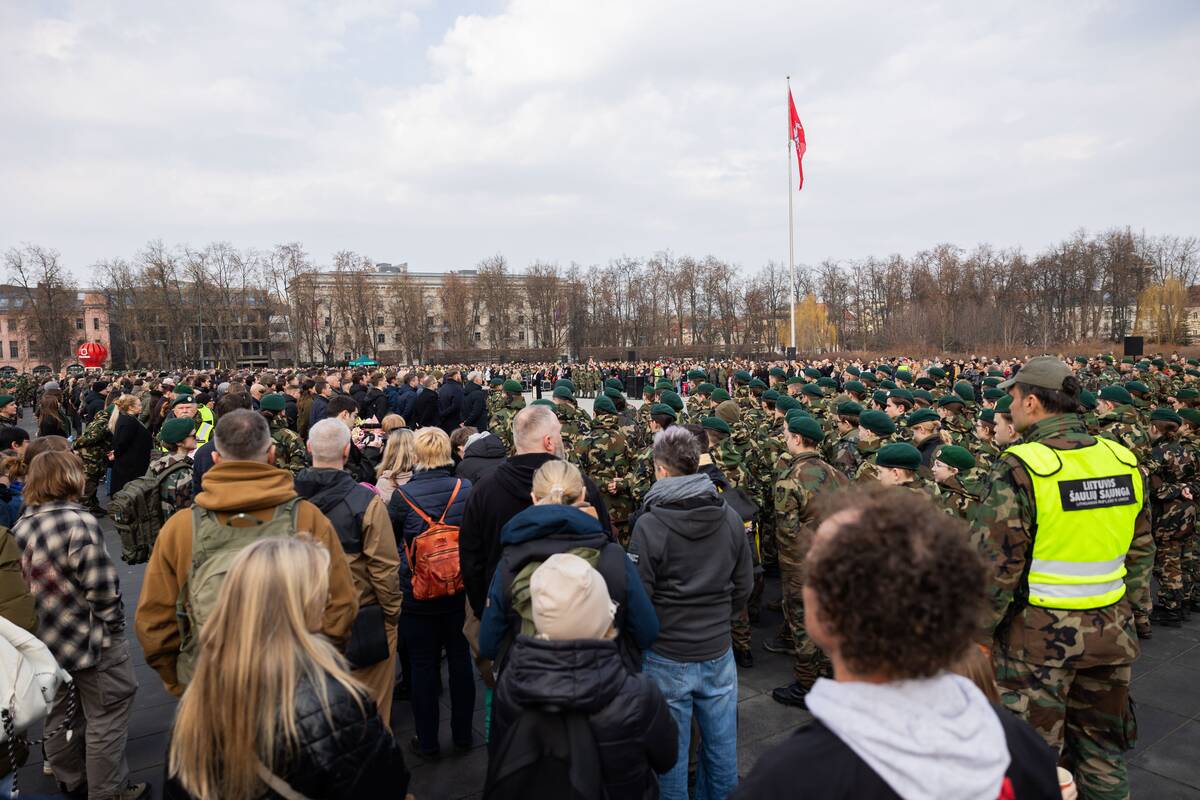 Šaulių priesaikos ir jaunųjų šaulių pasižadėjimo ceremonija