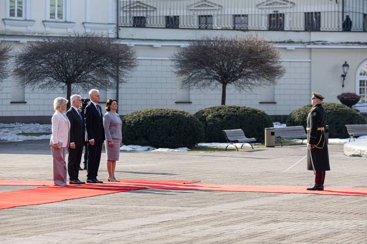 Prezidentas Gitanas Nausėda susitiko su Čekijos prezidentu Petru Pavelu