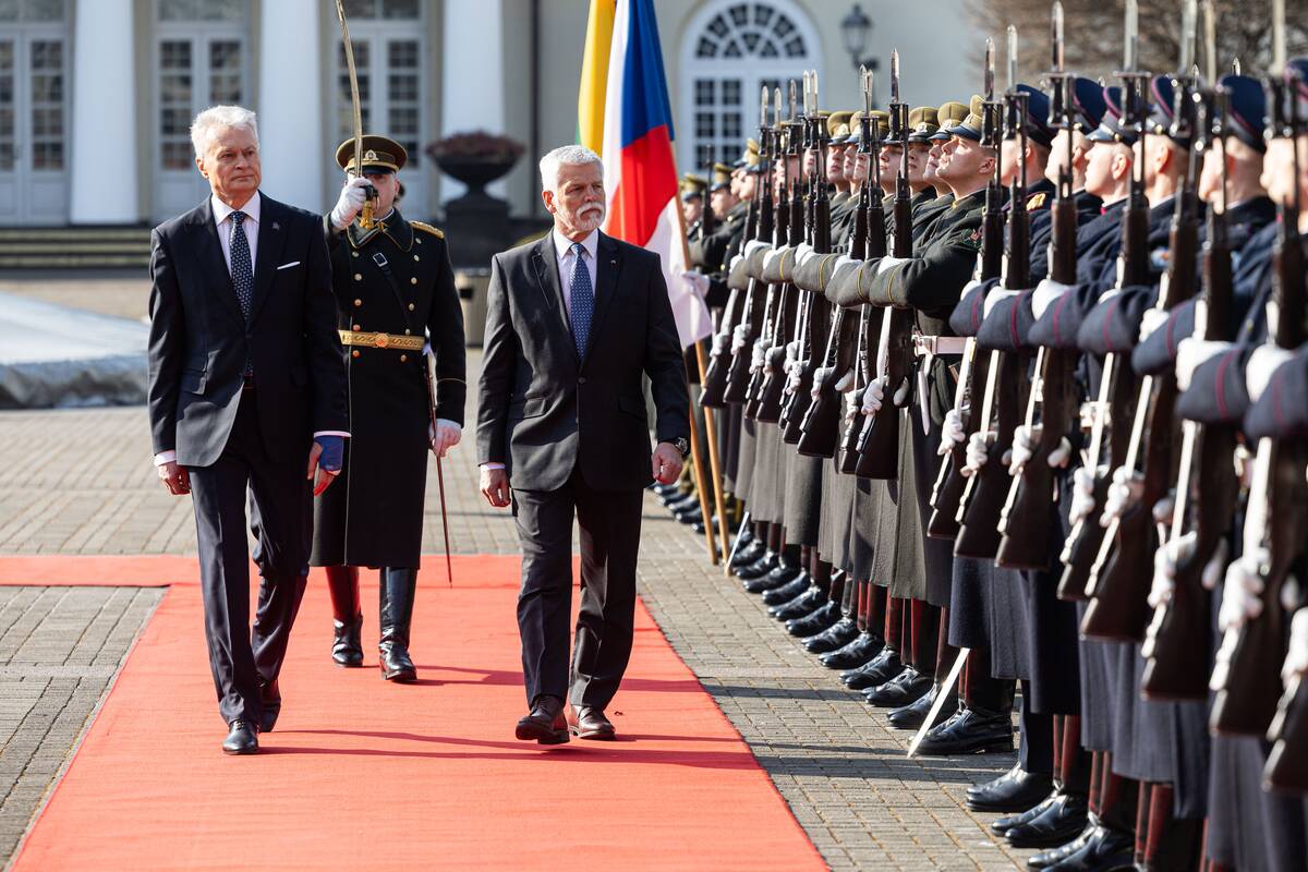 Prezidentas Gitanas Nausėda susitiko su Čekijos prezidentu Petru Pavelu