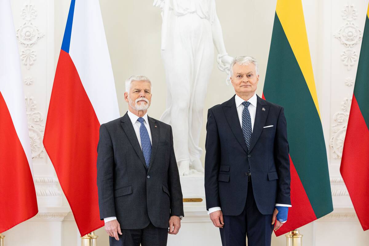 Prezidentas Gitanas Nausėda susitiko su Čekijos prezidentu Petru Pavelu