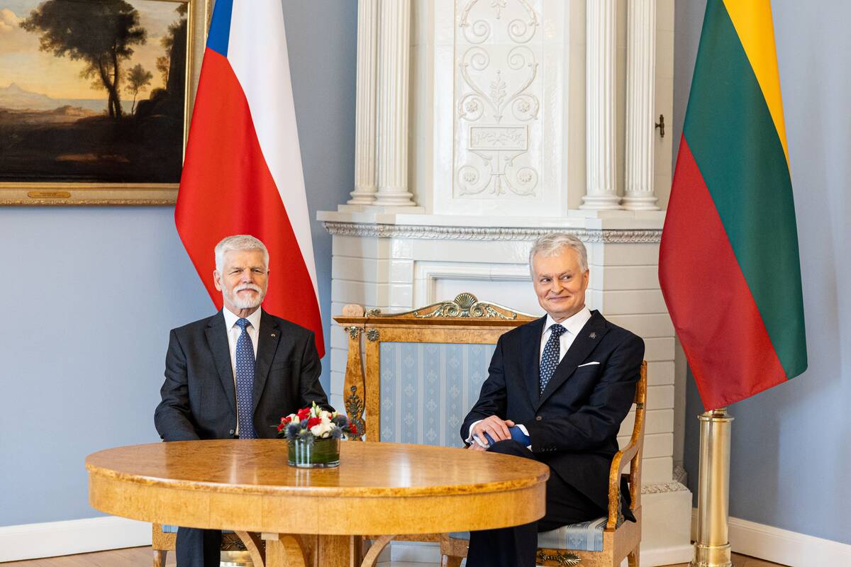 Prezidentas Gitanas Nausėda susitiko su Čekijos prezidentu Petru Pavelu