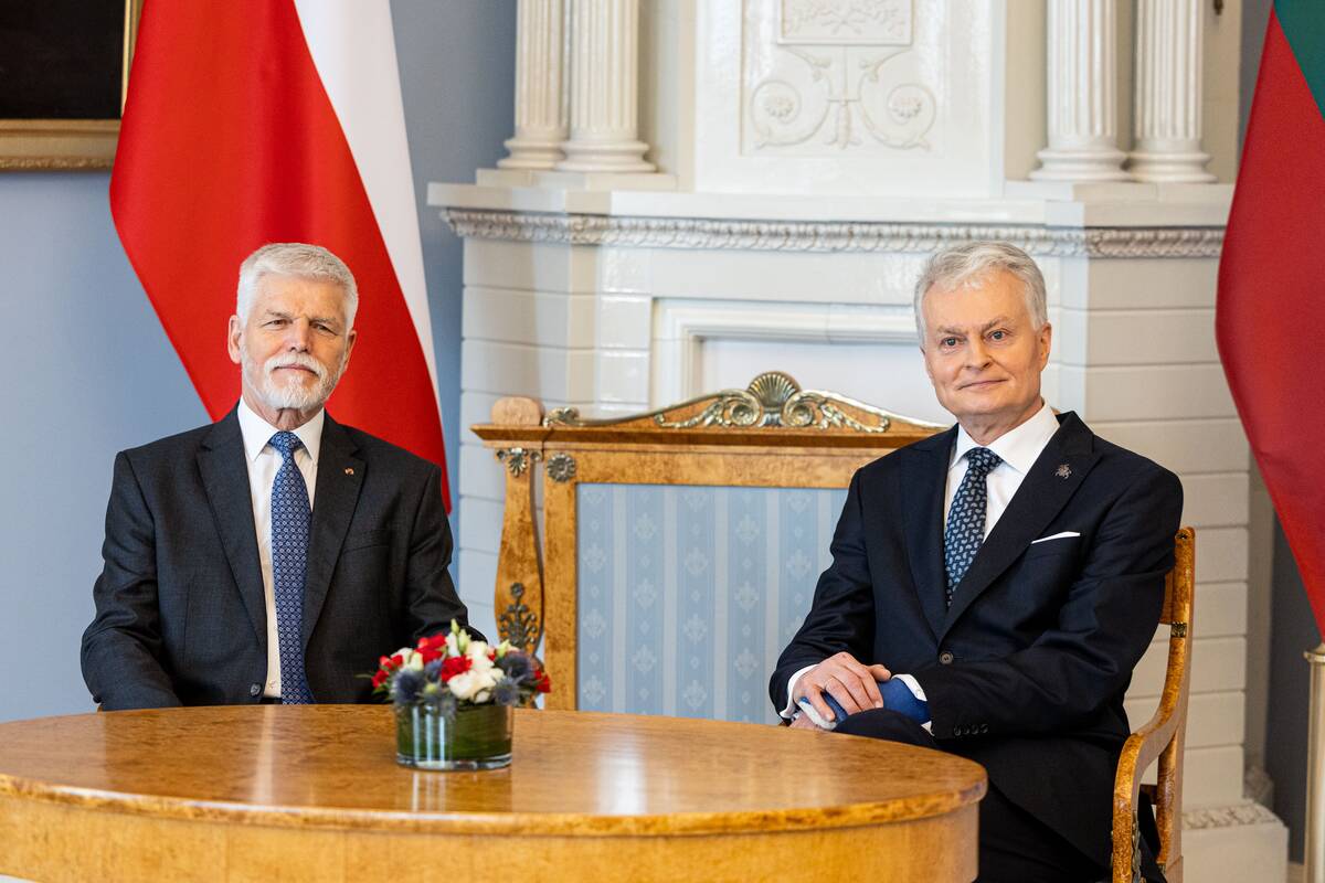 Prezidentas Gitanas Nausėda susitiko su Čekijos prezidentu Petru Pavelu