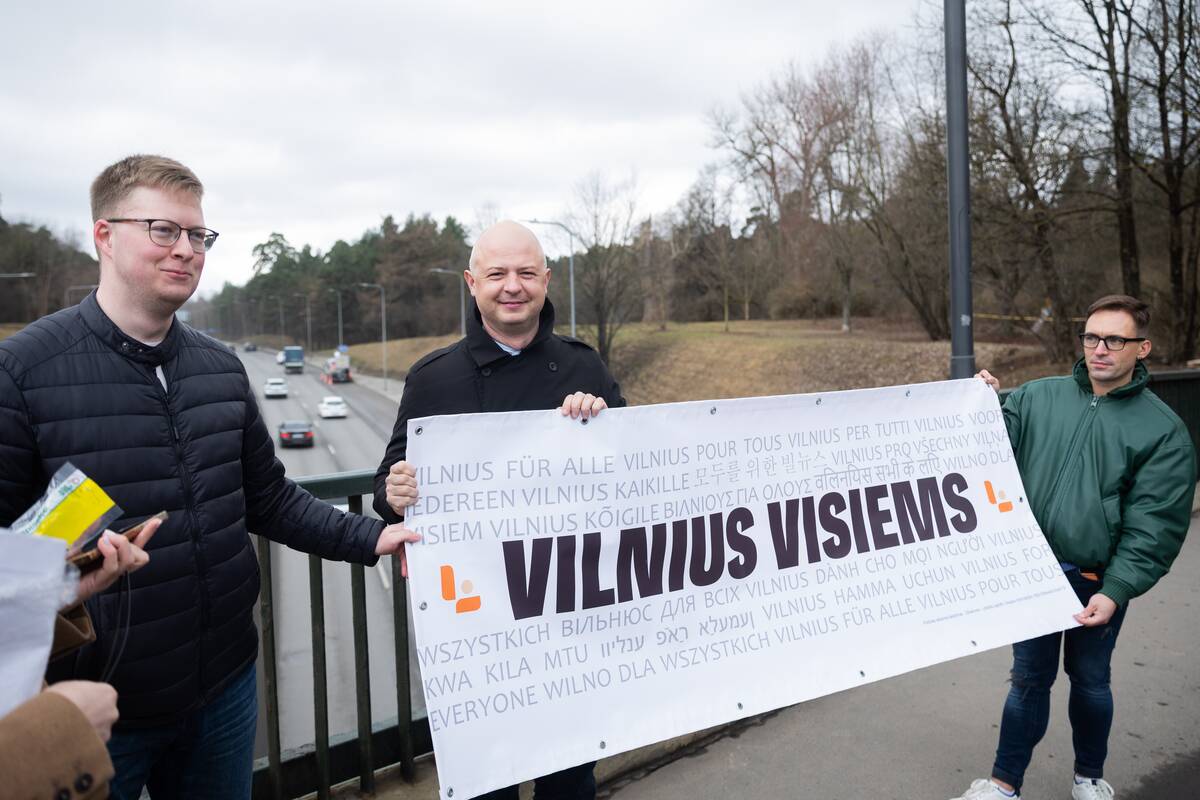 Liberalų sąjūdžio atstovų akcija Vilniuje prieš ksenofobiją