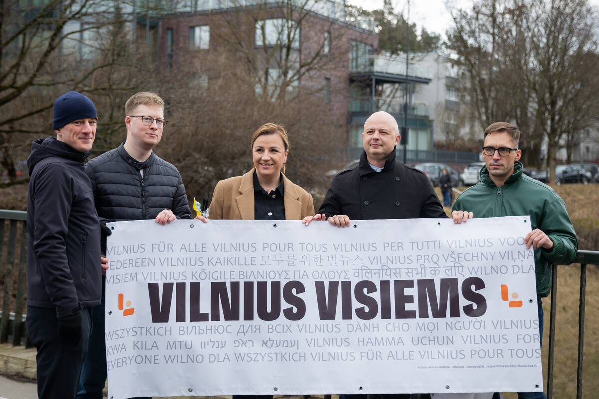 Liberalų sąjūdžio atstovų akcija Vilniuje prieš ksenofobiją
