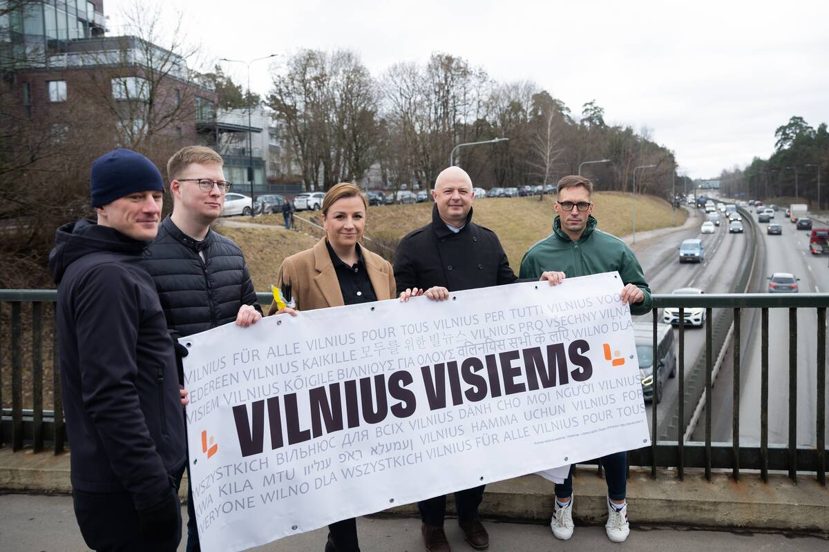 Liberalų sąjūdžio atstovų akcija Vilniuje prieš ksenofobiją