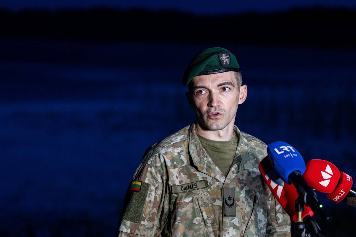 Ant Lavyso ežero nukritęs objektas
