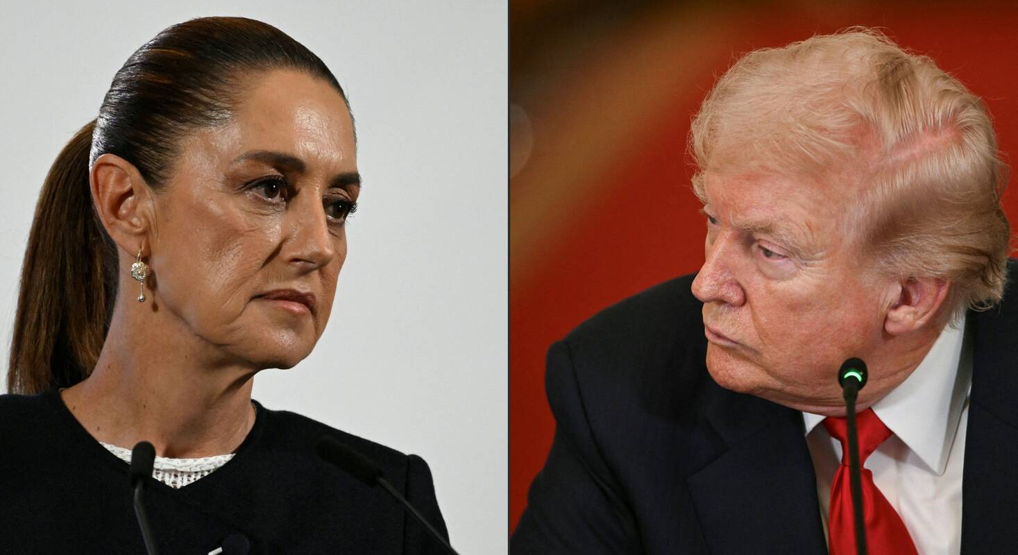 Claudia Sheinbaum ir Donaldas Trumpas
