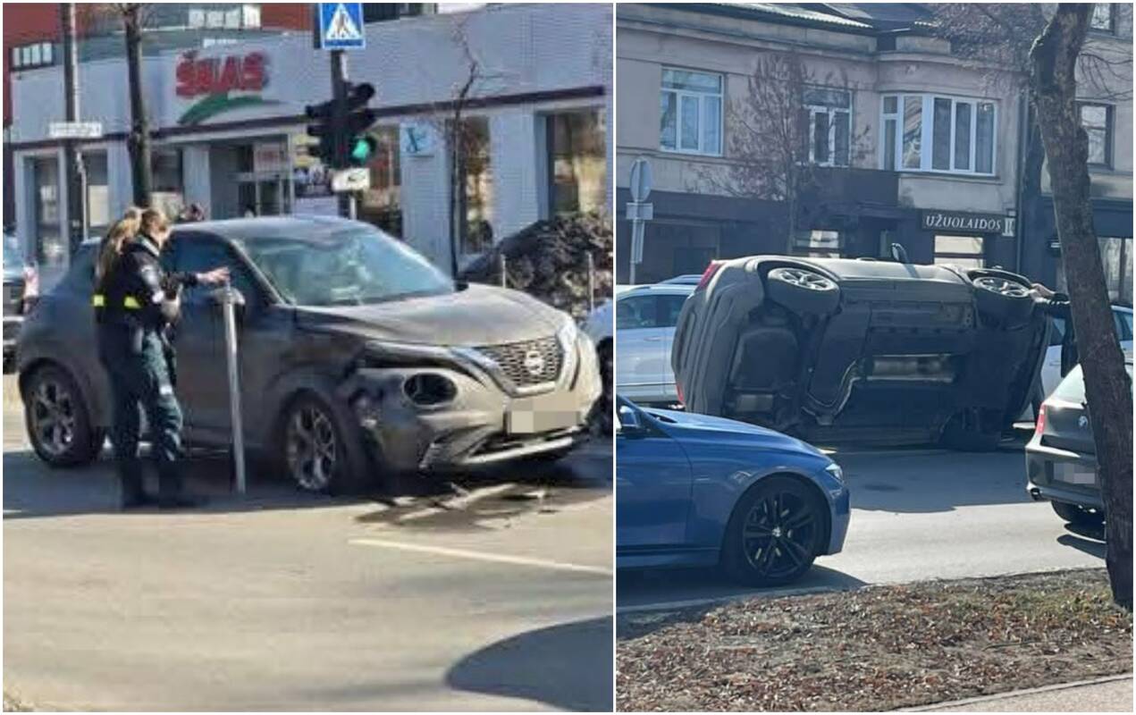 
<span>Judriame prospekte – stiprus automobilių susidūrimas</span>
