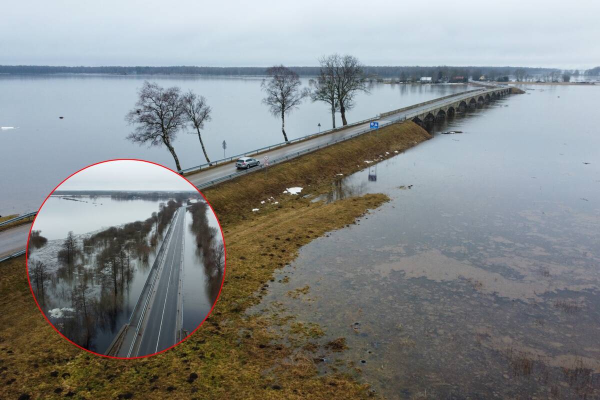 Apsėmė: Šilutės rajone vanduo jau nuo sausumos atkerta sodybas.