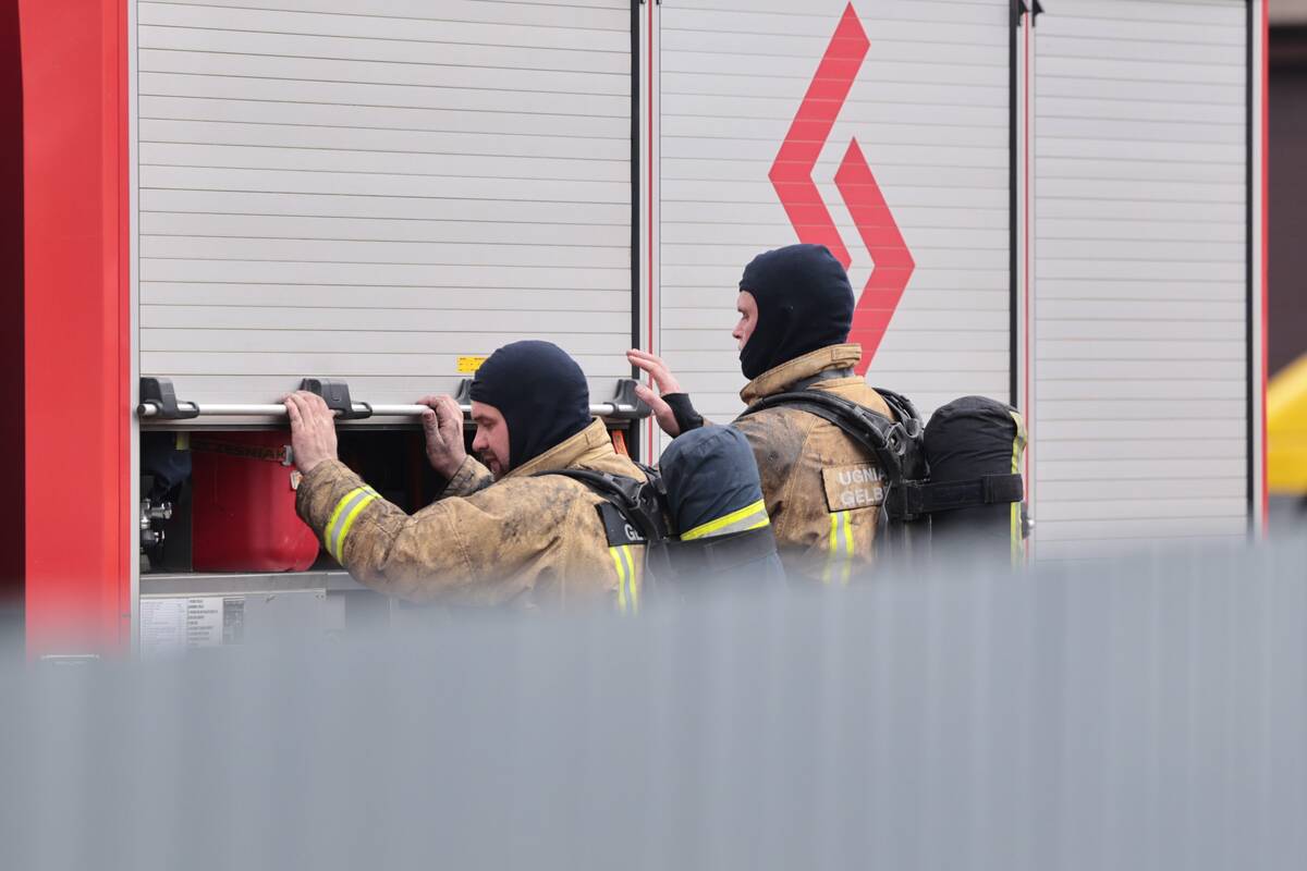 Kauno rajono įmonėje – didžiulis gaisras