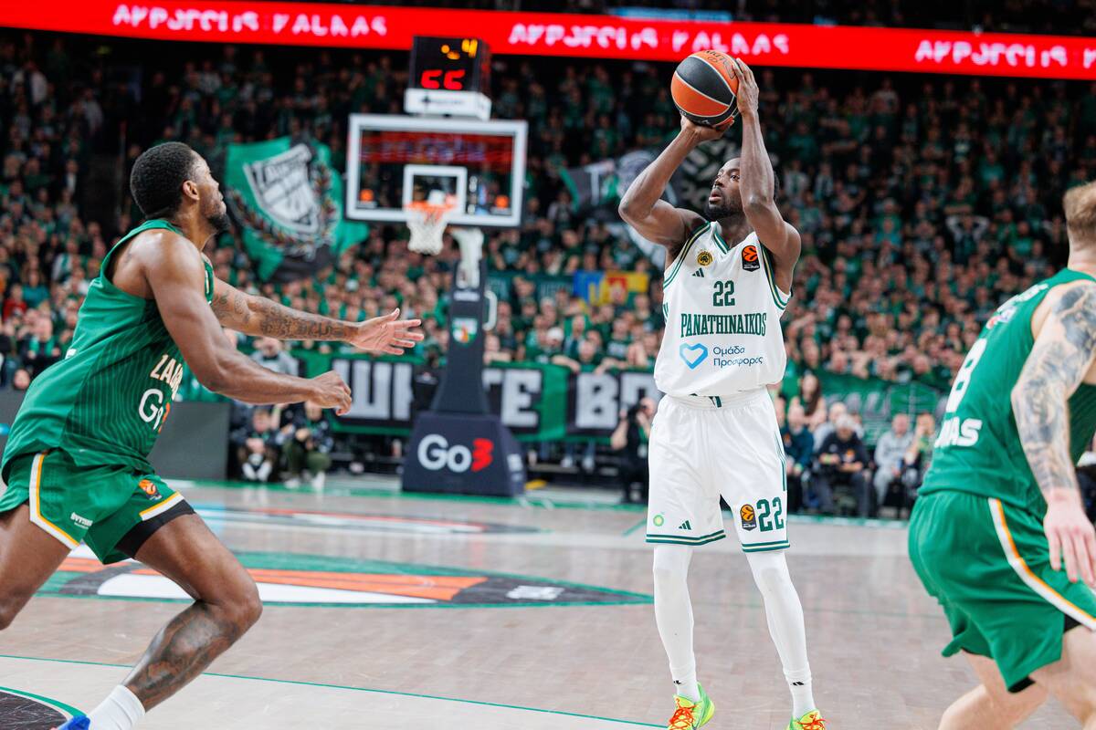 Skirtumas: per pirmą mačą „Panathinaikos“ žaidėjai pataikė 59 proc. tritaškių, žalgiriečiai – 32 proc.