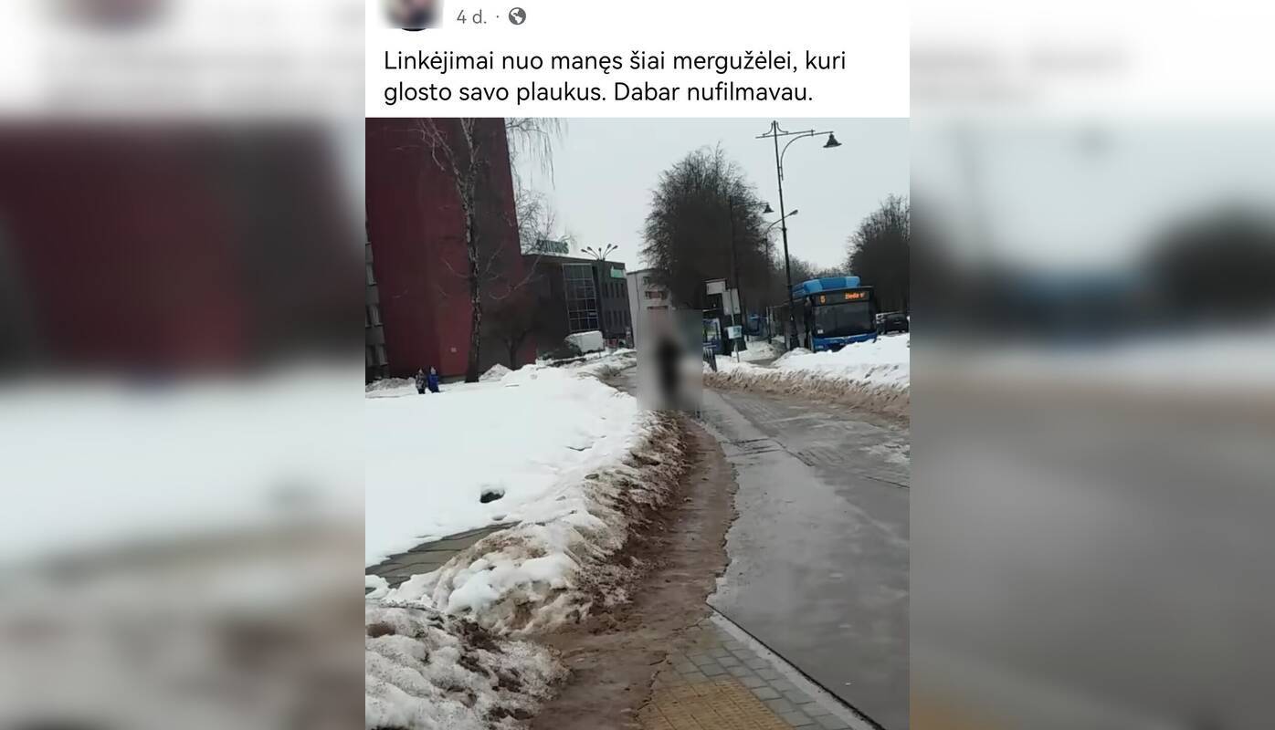 Įtartina: vyras ne tik viešina nepažįstamų žmonių nuotraukas, bet ir parašo neįprastus komentarus.